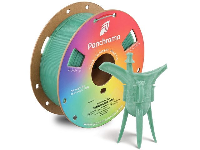 Panchroma Translucent PLA Filament 1.75mm, 1kg, Jade Neatly Wound, Semi Transparent PLA, Easy Print & Smooth Feeding, Compatible with Bambu Lab &...