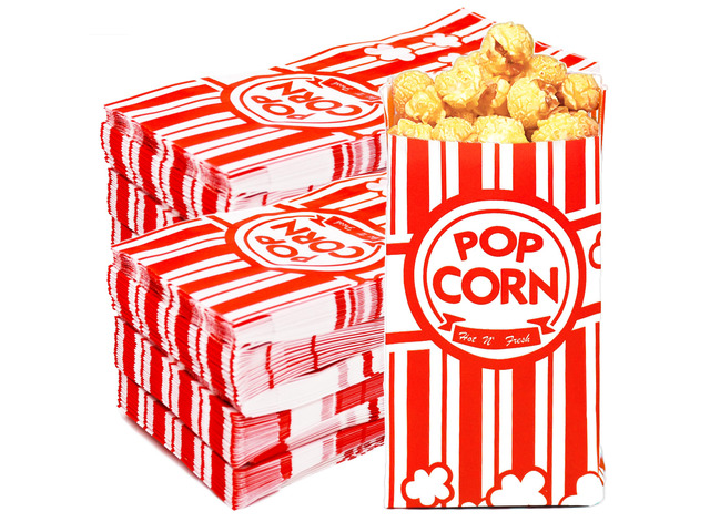 800 Pcs Paper Popcorn Bags for Party, 1 oz Individual Servings Small Popcorn Bag Bulk, For Pop Corn Machine, Movie Night, Cinema, Carnival, Party,...