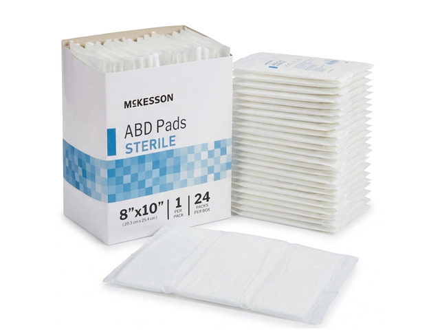 Sterile ABD Pads, Non Stick Gauze Dressing, 8 x 10 in, 96 ct Abdominal Pad,Sterile,8 X 10 Inch,1 per Pack