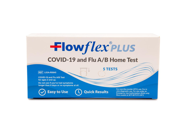 COVID & Flu Home Test (5 Tests) Rapid Results in 15 Minutes, Trusted OTC COVID-19 & Flu A/B Testing Kit, FSA and HSA Eligible, Easy to Use & No...