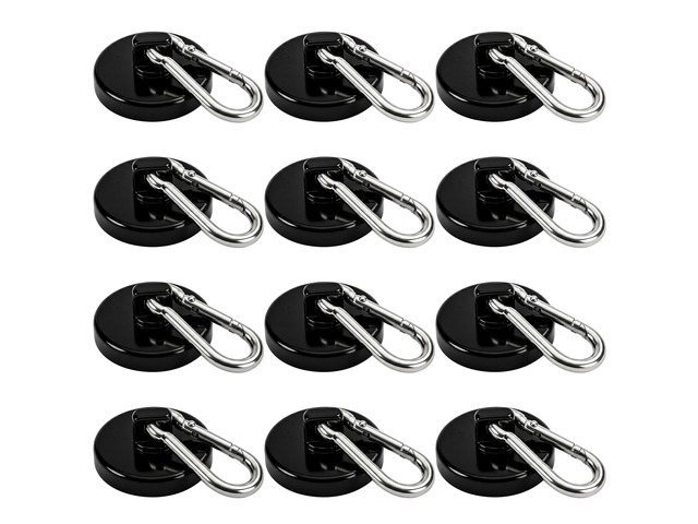 Magnetic Hooks 150LBS Strong Magnets Cruise 12Pack Magnet with Hook Heavy Duty Kitchen Essentials Neodymium Extra Carabiner Super Locker Ship For...