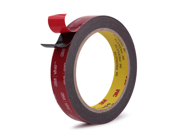 3M Double Sided Tape, Heavy Duty, 3/4 x 18Ft, 5925, Black Very High Bonding, Permanent, Waterproof Foam Mounting Tape for Automotive, Home, Office,...