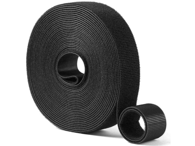 1in x 48ft Hook and Loop Straps Heavy Duty Double Sided Self-Gripping Strips Reusable Multi-Purpose Wrap Roll for Home, Office, Data Center,...