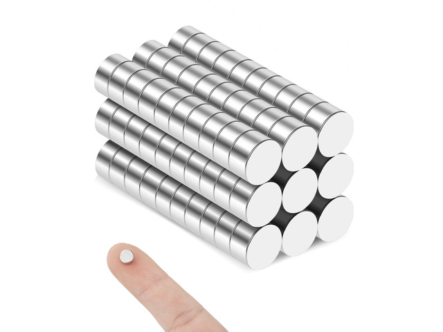 Small Magnet, 120 Pack Refrigerator Magnets 6x3mm Rare Earth Magnets Neodymium Magnet for Crafts, Whiteboard, Kitchen Cabinet