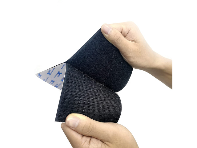 Hook and Loop Tape 4in x 8in 6 Pairs, Slef Adhesive Interlocking Strip, Mounting Tape Heavy Duty Adhesion, Picture Hanging Strips