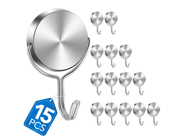 Magnetic Hooks for Cruise Cabins Essentials 2026 Door Magnets 80LBS 15 Pack Ship Walls Must Haves Classroom Strong Heavy Duty Metal Locker Decor...