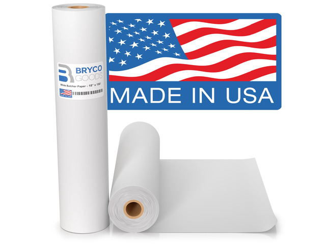 White Kraft Butcher Paper Roll - 18'' x 150' - Versatile & Durable - Ideal for Packaging, Grilling, Smoking Meat and BBQ - Unwaxed & Uncoated...