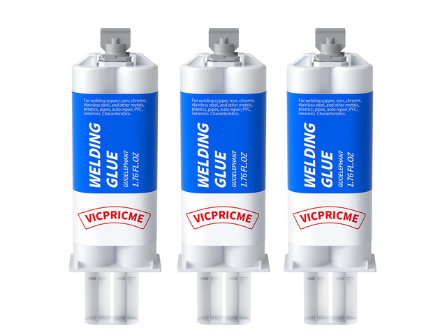 Metal Glue Heavy Duty for Metal Steel Plastic, Waterproof, 3PK Heavy-duty metal epoxy bonds steel, aluminum, plastic, wood 3 syringes for frequent...
