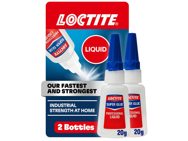 Super Glue Professional Liquid, Clear, 0.7 fl oz Bottle, 2 Pack - Superglue for Plastic, Wood, Metal, Crafts & Repair, Cyanoacrylate Adhesive...