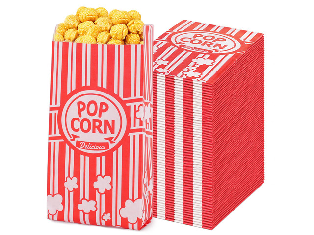 Paper Popcorn Bags,500 Pack 1oz Popcorn Bags Individual Servings, Popcorn Bag Bulk for Popcorn Machine,Movie Nights Pop Corn Bags