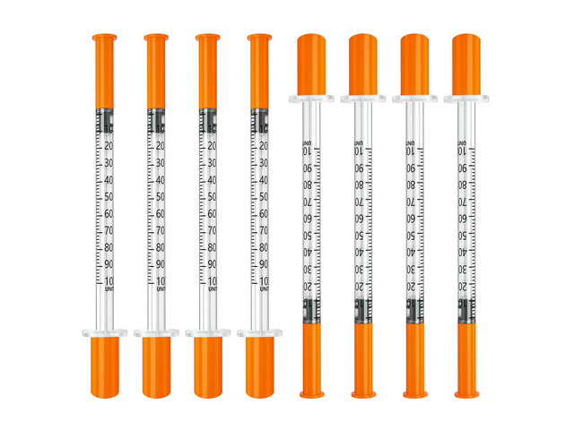 1ml syringe, 29g 5/16 1cc syringe with needle, Individually, Pack of 100