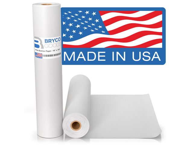 White Kraft Butcher Paper Roll - 18' x 1200 (100 ft) - Uncoated, Unwaxed, Food-Grade Paper for Smoker, Grilling, BBQ, Wrapping & Smoking Meat,...