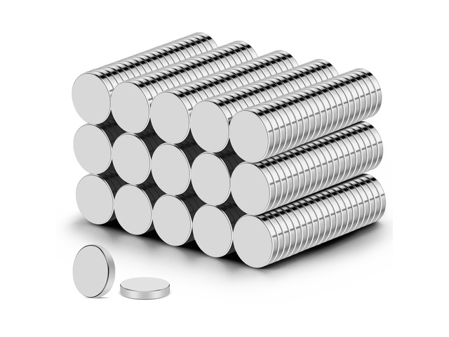 300 Pack Small Strong Magnets, 12x2mm Rare Earth Magnet Mini Tiny Neodymium Magnets for Crafts, 3D Printing, Refrigerator, DIY, Kitchen and Office