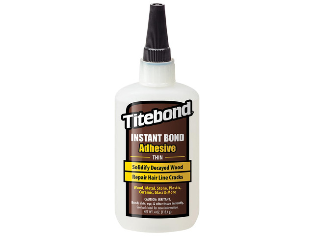 Instant Bond Thin Adhesive, 3-second Bond, Home Repair, Woodworking, Crafts, Hairline Cracks, Filling Wood Knots, 4 oz. 6202