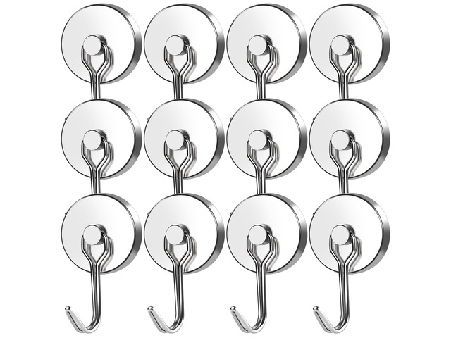 Magnetic Hooks Heavy Duty 120LB+ Swivel Swing Strong Magnet Hook Neodymium Hook Magnets for Hanging Home Workplace Metal Door Office and Garage