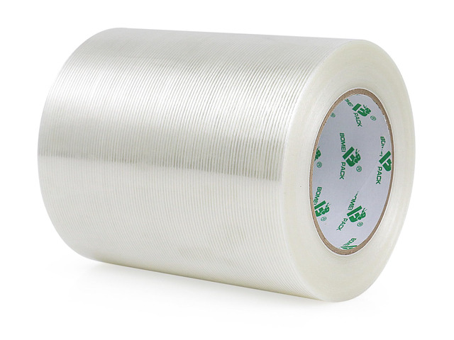 Wide Strapping Tape 6Inch, Heavy Duty Reinforced Packing Tape, Fiberglass Filament Tape 60yds 5.5Mil
