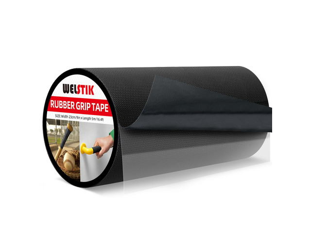 9' x 16.4FT Rubber Skateboard Grip Tape - Extra Wide Anti-Slip Traction Sheet, Non-Abrasive Shoe Friendly Grip Tape for Skateboard Decks, Scooters,...