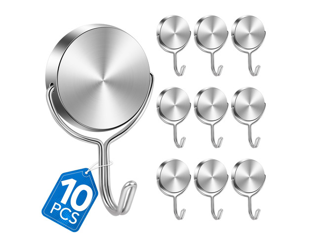 Magnetic Hooks for Cruise Cabins Essentials 2026 Door Magnets 80LBS 10 Pack Ship Walls Must Haves Classroom Strong Heavy Duty Metal Locker Decor...