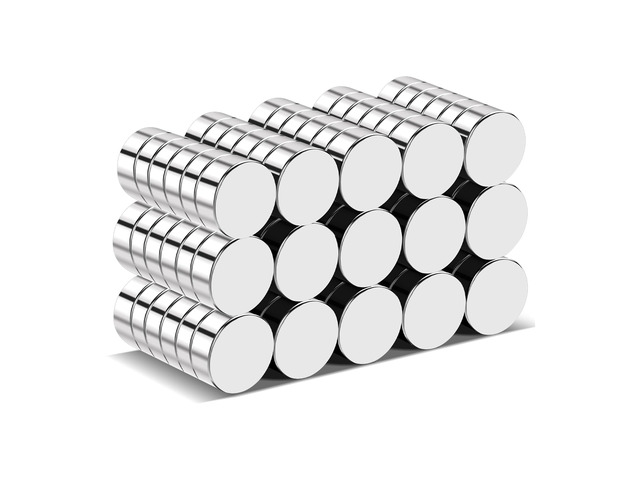 Small Rare Earth Magnets, 10x3mm 90Pcs Strong Neodymium Tiny Round Fridge Magnets for Whiteboard, Refrigerator, DIY, Kitchen, Office
