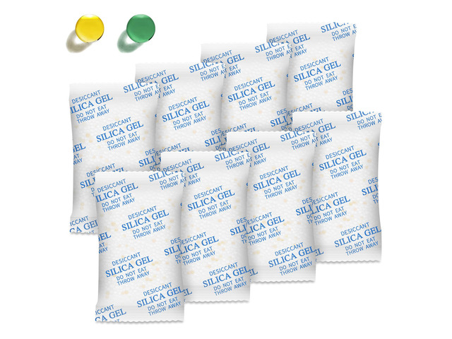 Silica Gel Packets 20 Gram 75 Packs Food Grade Moisture Absorbers with Color Indicating, Desiccant Packs for Storage, Reusable Desiccant for...
