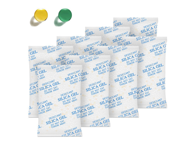 Silica Gel Packets 50 Gram 35 Packs Desiccant Packs, Moisture Absorbers for Food Storage with Color Indicating, Food Grade Silica Packets for...