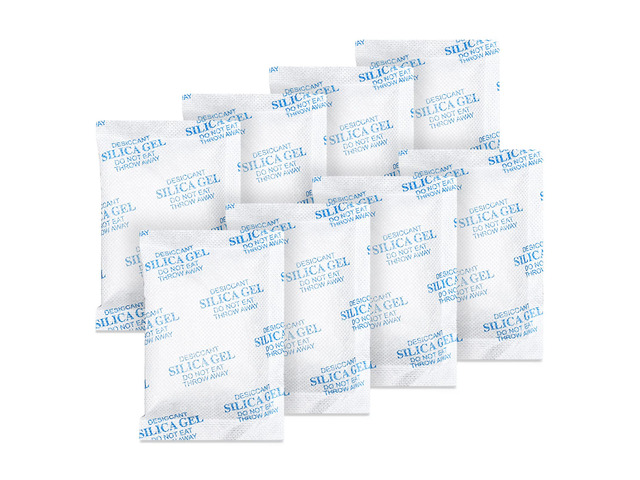 Silica Gel Packets, 20 Gram 45 Packs Food Safe Moisture Absorbers, Desiccant Packs for Storage, Reusable Desiccant for Foods, Storage Bins, 3D...