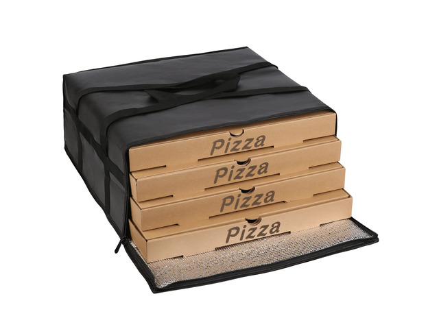 Pizza Carrier Insulated Bags Large for Deliveries, Insulated Pizza Carrier Delivery Bag 20x20 Food Bag for Personal and Professional Use (Black),...