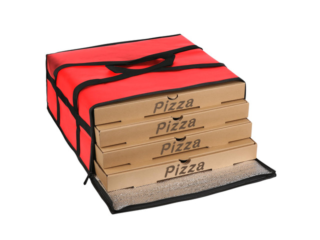 20x20x8 RED Pizza Carrier Insulated Bags Large for Deliveries, Insulated Pizza Carrier Delivery Bag Food Bag for Personal and Professional Use