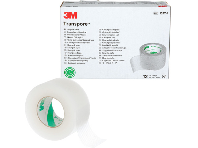 3M Surgical Tape, 1527-1, 1 in x 10 yd (2.5 cm x 9.1 m) Model 1527-1. Case pack: 12 Roll/Carton; 10 Carton/Case. Medical tape for professional...