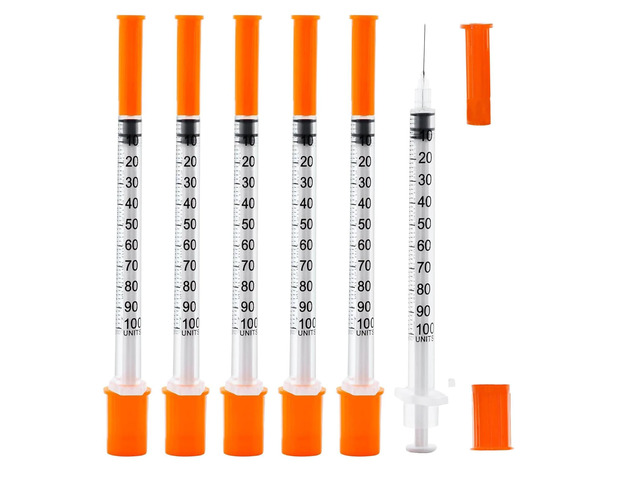 1ml/cc 30G 5/16 Inch Syringe, Individual Package Pack of 30