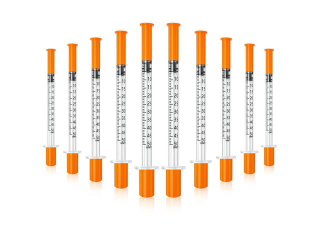 0.5 ml/cc Syringes 31 gauge 5/16'(8mm), Individually Packed Pack of 100
