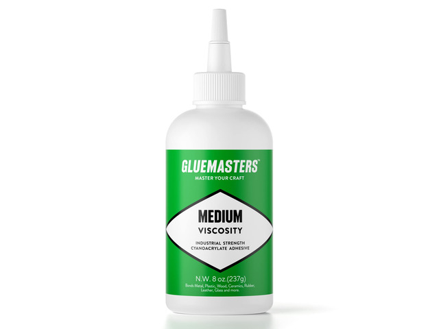 Industrial Grade Cyanoacrylate Adhesive - Medium Viscosity, 8 oz, Super