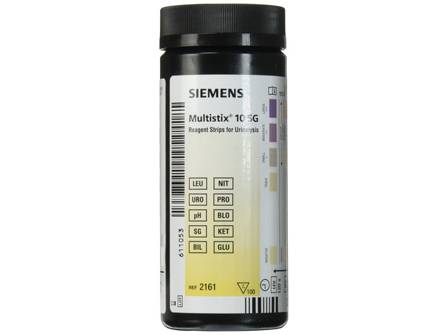 Healthcare Diagnostics 2161 MultiStix 10 SG Reagent Strips, CLIA Waived (Pack of 100)