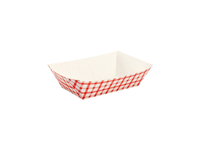 Paper Food Trays Disposable [3 LB - 500 ct] Sturdy Food Boats, Leak Resistant Ideal for Snacks, Nachos and Finger Foods