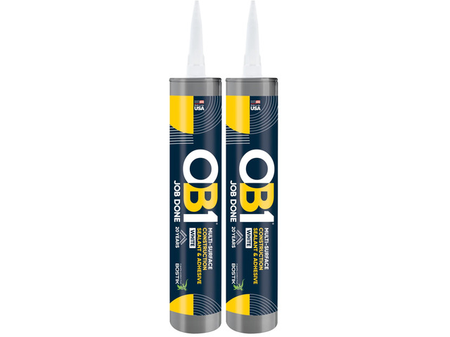 Universal Caulk Sealant & Adhesive White 10.1oz Professional Grade Premium All-in-One Advanced Hybrid 2-in1 Water Resistant Internal & External...