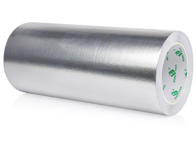 Adhesive Aluminum Foil Heat Shield Tape 10inch x 66ft Barrier, Fiberglass Thermal Insulation Reflective Material High Temp Protectionn,1 Pack