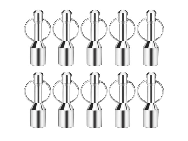 10 Pack Magnet Key Chain Gold Testing Kit, Silver Magnetic Key Holder Silver Tester for Jewelry Test Rare Earth Magnets Precious Metal Keychain...
