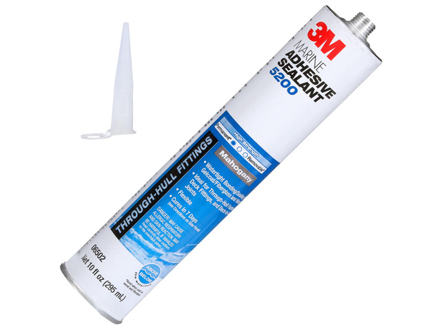 Marine Adhesive Sealant 5200, Mahogany, 295 mL Cartridge with Nozzle Flexible Bonds, Long Work-Time