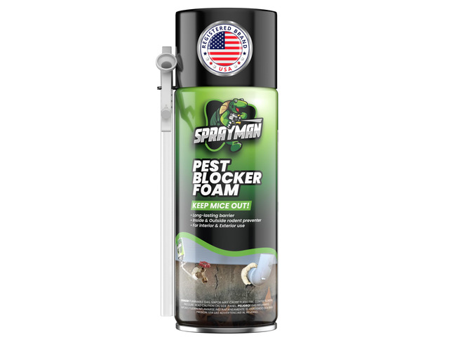 Pest Block Spray Foam - (1x12oz) 100% Odor-Free! Mouse - Rodent Repellent & Hardens Strong Polyurethane Mouse Blocker Foam Sealant Use Wall Foam...