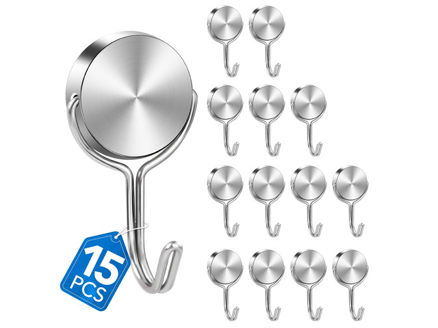 Magnetic Hooks for Cruise Cabins Essentials 2026 Door Magnets 60LBS 15 Pack Ship Walls Must Haves Classroom Strong Heavy Duty Metal Locker Decor...