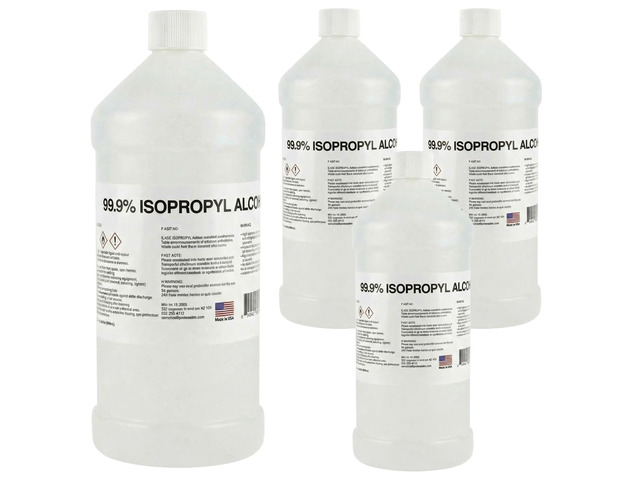 99% Pure Isopropyl Alcohol, 99 Percent IPA, 1 Gallon, 32 Fl Oz Pack of 4 99 percent Industrial strength IPA 128oz Ultra purity rubbing alcohol with...