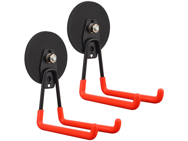 Magnetic Hooks,Heavy Duty Magnet Hook,Large Manget with Hooks for Hose,Jig Saw,Circular Saw,Workshop Organization,2 Pack Tool Hooks for Hammer...