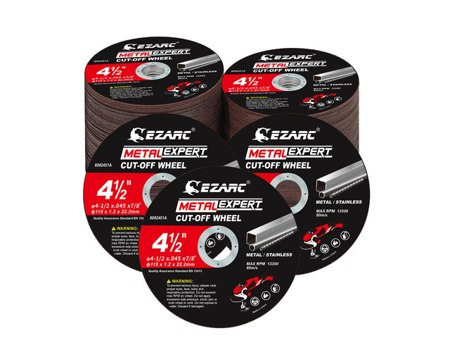 Metal Cut Off Wheels, 4.5' x.045' x 7/8', 100-Pack Ultra-Thin Discs, Up to 2x Life, Clean Cuts, Angle Grinder Cut Off Wheel for Carbon Steel,...