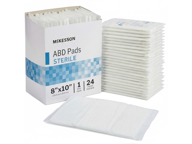Sterile ABD Pads, Non Stick Gauze Dressing, 8 x 10 in, 48 ct Abdominal Pad,Sterile,8 X 10 Inch,1 per Pack