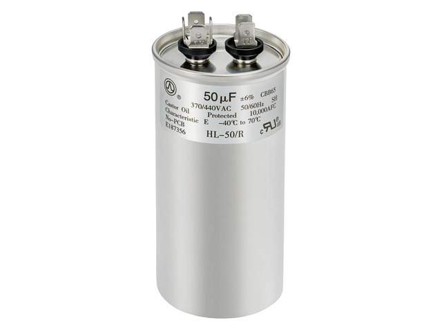 AC Capacitor 50uF or 50MFD ±6% 370V/440VAC CBB65 Round Start Capacitor for Heat Pump Air Conditionerfor AC Motor Run or Fan Start and CoolTen Years...