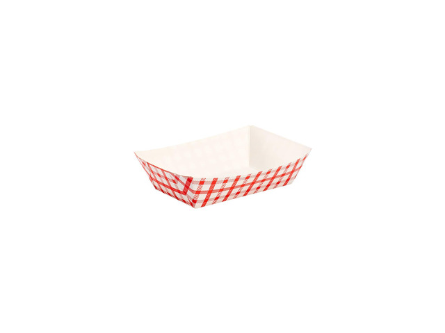 Paper Food Trays Disposable [2 LB - 1,000 ct] Sturdy Food Boats, Leak Resistant Ideal for Snacks, Nachos and Finger Foods