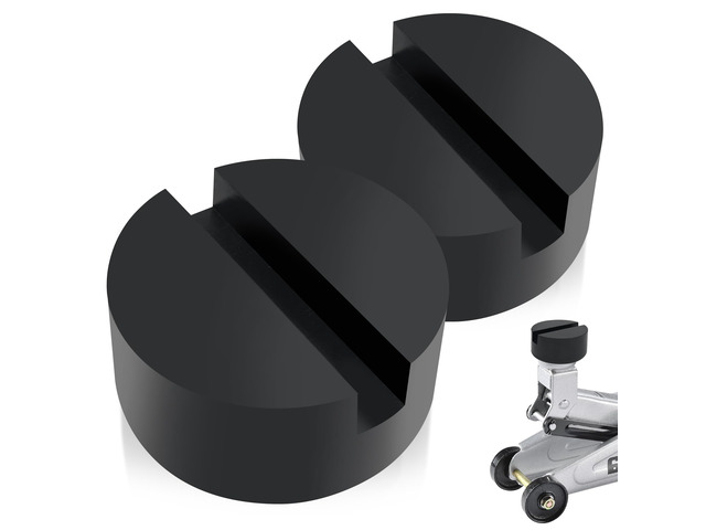 Floor Jack Pads, Height-Adding Pinch Weld Adapter, Rubber, 2-Pack EXTRA LIFTING HEIGHT: Adds height to compatible floor jacks and helps align pinch...