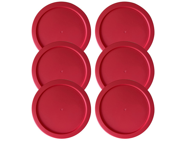 Replacement Lids fits Pyrex 4-Cup Glass Food Storage Container Bowls, 6-Inch Plastic Round Lids Covers for Pyrex 7201-PC, Airtight & Leakproof...