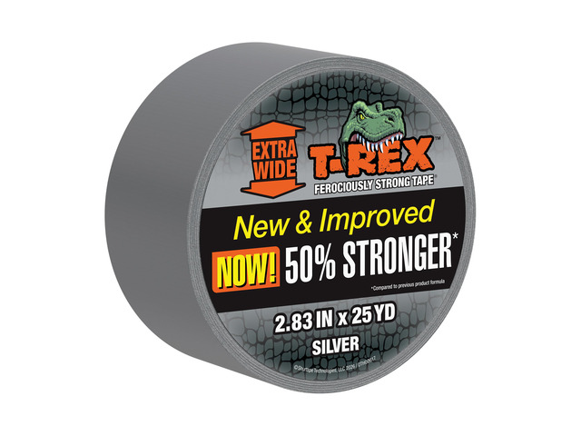 Tape Extra-Wide Duct Tape with UV Resistant & Waterproof Backing for Ferociously Strong Repairs, 2.83' x 25 yd, Gunmetal Gray, 1 Roll