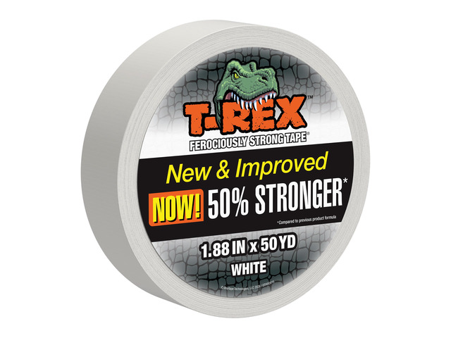 Tape Heavy Duty Duct Tape with UV Resistant & Waterproof Backing for Ferociously Strong Repairs, 1.88' x 50 yd, White, 1 Roll
